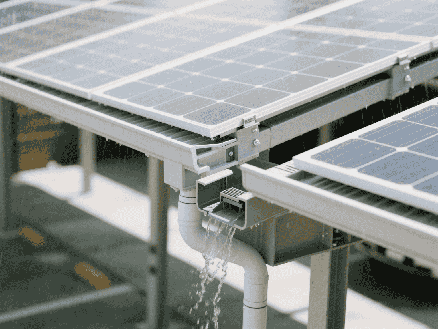 waterproof-solar-carport-gutter-system waterproof-solar-carport-gutter-system