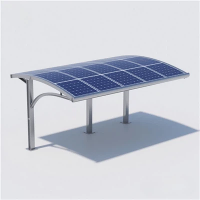 Stål Solar Carport Structures & Montering Systems